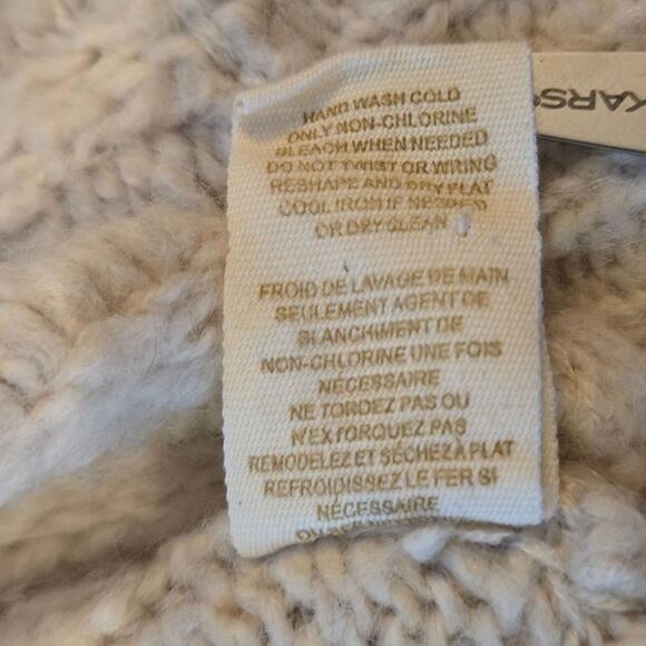 Free People Chunky Knit Cropped Cardigan Sweater Oversized Shawl Women's XS - Picture 7 of 9